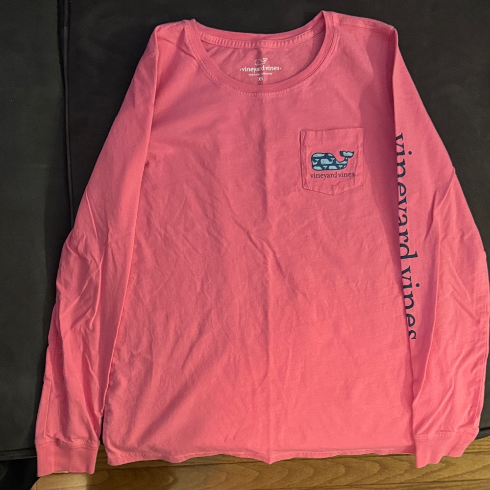 Vineyard Vines Pink Crew Neck Tee